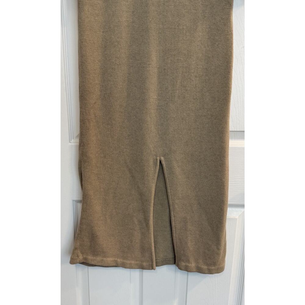 Peruvian Connection Maxi Dress Women’s Small Tan 100% Cotton Heavy Knit Cozy EUC - Picture 5 of 11